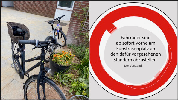 Fahrrad Abstellung