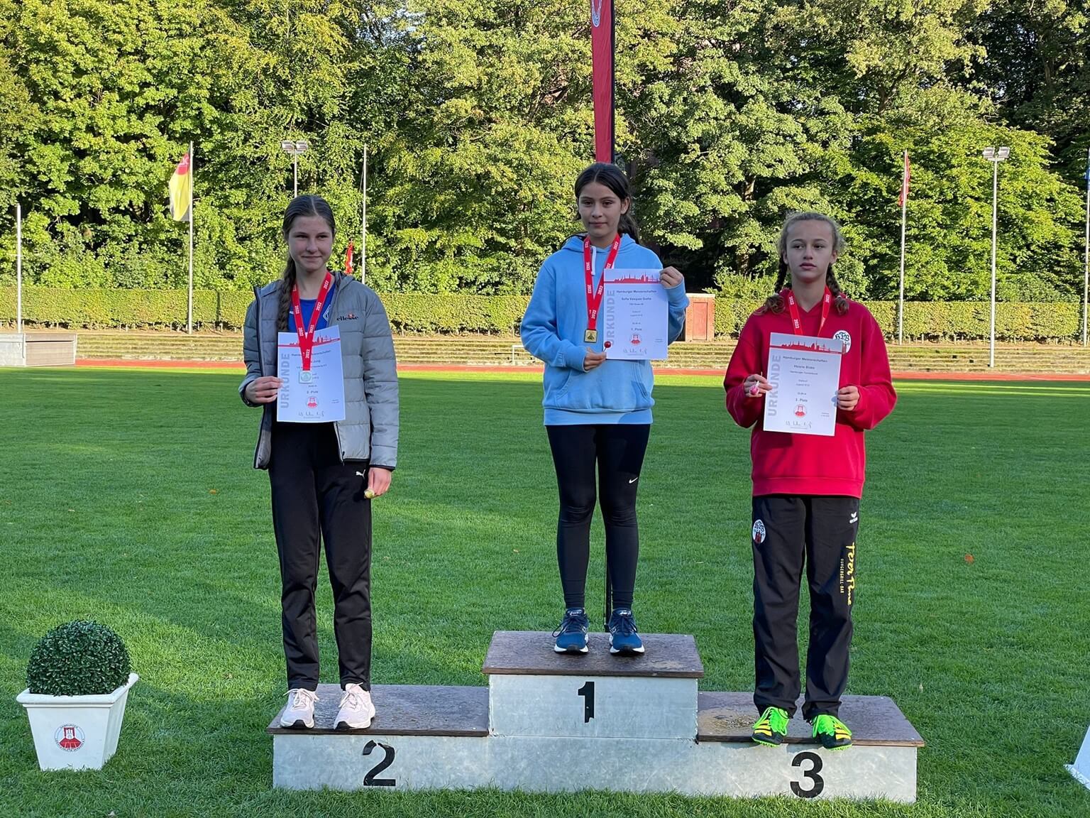 Leichtathletik: Ein Meistertitel, 1 x Silber und 2 x Bronze für die U14-DUWO-Athleten bei den Hamburger Einzelmeisterschaften am 18.09.2022