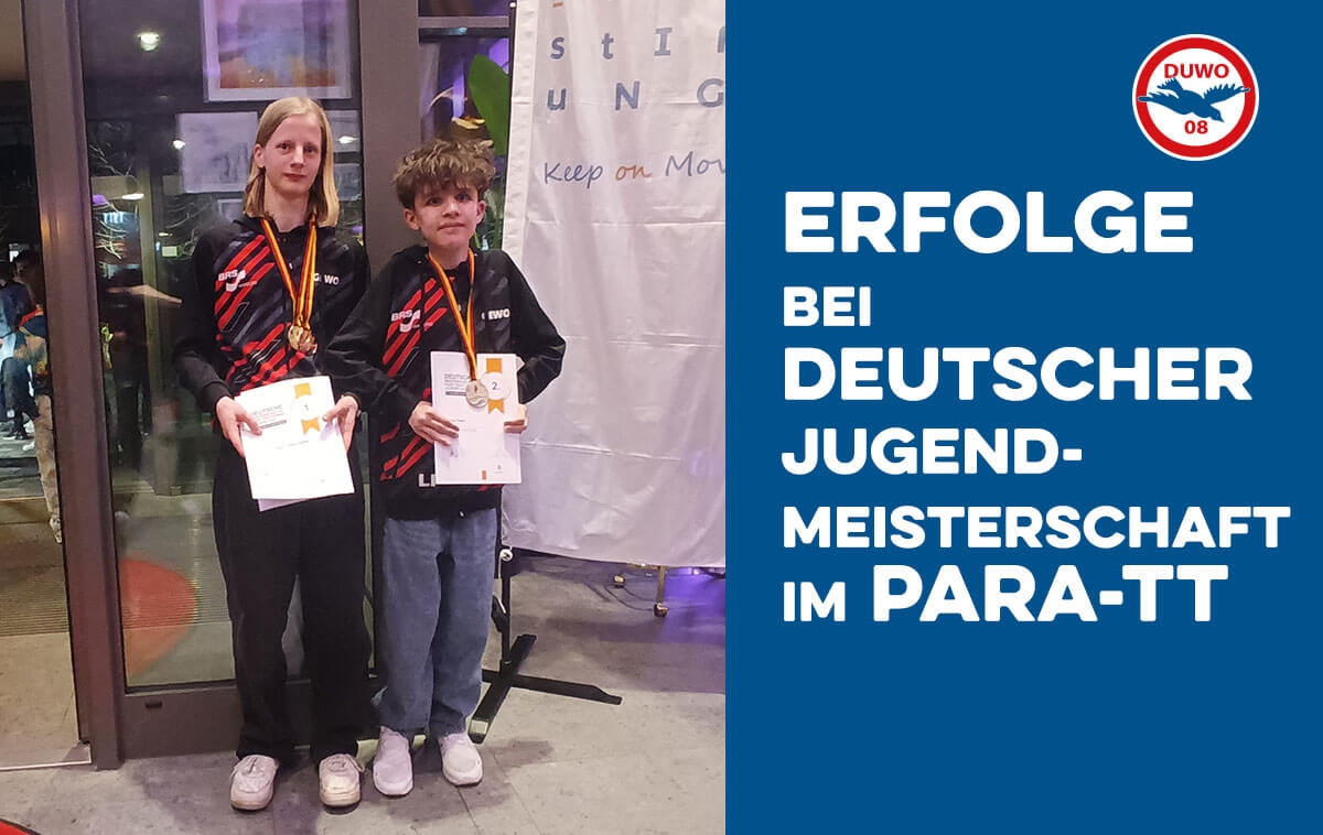Erfolge bei Deutscher Jugendmeisterschaft im Para-TT 